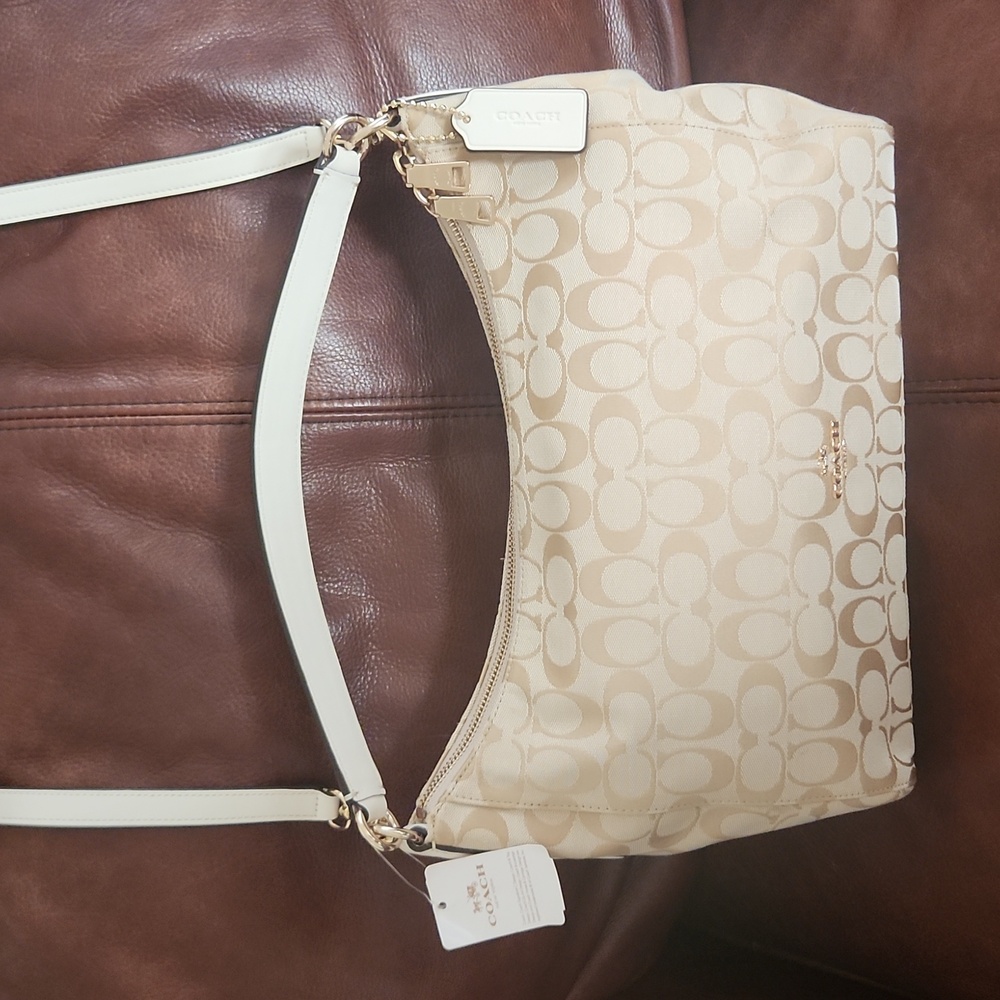 Coach NWT Signature Canvas & Leather Two Way Bag *REASONABLE OFFERS WELCOMED*